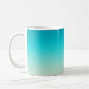 Aqua-Blau-Verlaufs-Abstrakt-Hintergrund Sanfter Om Kaffeetasse