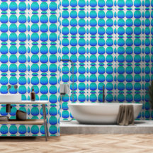 Aqua Blau Verlaufsglas Tropfen