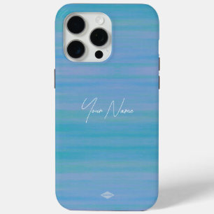 Aqua Blau Wasserfarben-Look Handyhülle Case-Mate iPhone Hülle