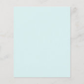 Aqua Blau Weiß Ginkgo Blatt Flyer (Hinten)
