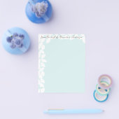 Aqua Blau Weiß Ginkgo Blatt Flyer (Einzeln)