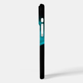 AQUA BLAUE FRAKTAL ROSE Case-Mate iPhone HÜLLE (Rückseite / Links)