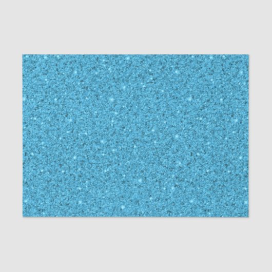 Aqua Blaue Glitzernde Zerbrochene Meerwasserglass  Seidenpapier (Vorderseite)