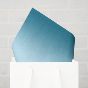 Aqua Blaue Himmel Ombre Geburtstag Seidenpapier
