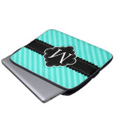 Aqua-blaue Laptopschutzhülle (Vorne Knopf)