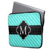 Aqua-blaue Laptopschutzhülle (Vorderseite Links)