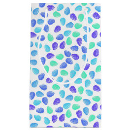 AQUA BLAUE LILA WATERCOLOR EASTER KLEINE GESCHENKTÜTE