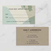 AQUA BLAUE MODERN RUSTIK ABSTRAKTE KUNSTWERKE VISITENKARTE (Vorne/Hinten)