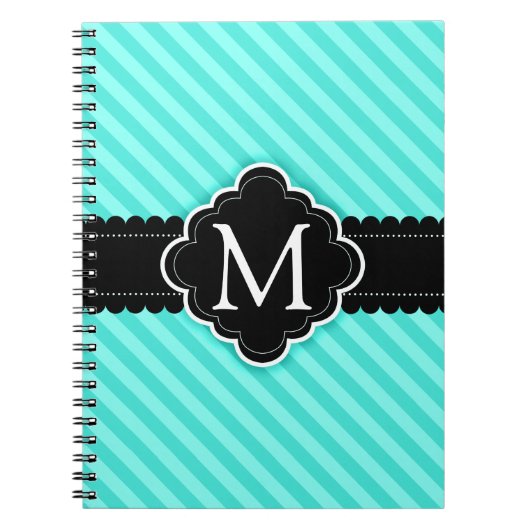 Aqua-blaue Notizblock (Vorderseite)