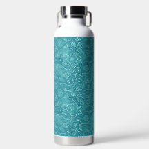 AQUA BLAUE WALE UND SOMMER-MEERESSCHNECKEN