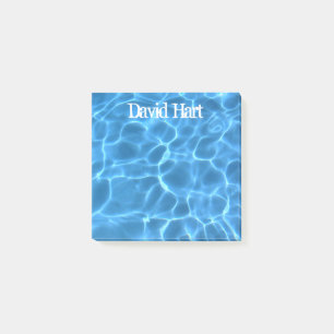 Aqua-Blauer Schwimmbad Post-it Klebezettel