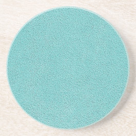 Aqua blauer Ultrasuede Blick Untersetzer (Vorne)