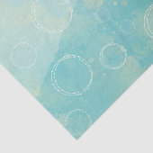 Aqua-blaues Aquarell-Seidenpapier Seidenpapier (Ausschnitt)