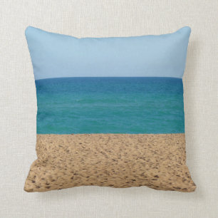 Aqua-blaues Strand-Wurfs-Kissen Kissen