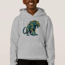 Aqua Blaze Tiger Hoodie