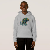 Aqua Blaze Tiger Hoodie (Vorne ganz)