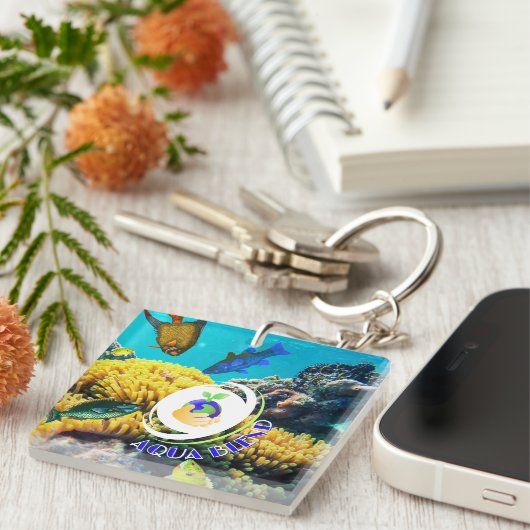 Aqua Blend Schlüsselanhänger (Vorderseite rechts)