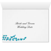 Aqua Blossom und Herztischsitznummer (Innenansicht Horizontal (Unten))