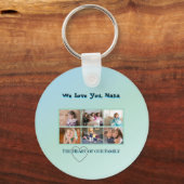 Aqua Blue 6-Photo Nana Tribute Schlüsselanhänger (Vorderseite)