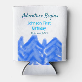 Aqua blue Adventure fängt 1. Geburtstagsberg an Dosenkühler