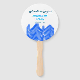 Aqua blue Adventure fängt 1. Geburtstagsberg an Fächer