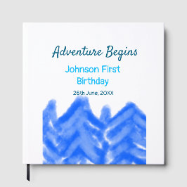 Aqua blue Adventure fängt 1. Geburtstagsberg an Gästebuch