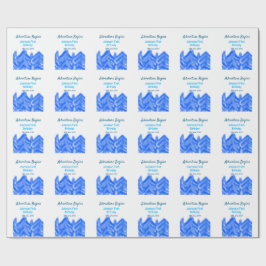 Aqua blue Adventure fängt 1. Geburtstagsberg an Geschenkpapier