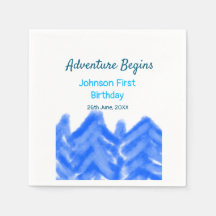 Aqua blue Adventure fängt 1. Geburtstagsberg an