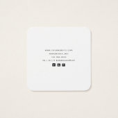 Aqua Blue Agate Marble Earring Display Card (Rückseite)