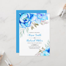 Aqua Blue Aqua Blume Blumen Hochzeit