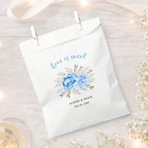 Aqua Blue Aqua Blume Blumen Hochzeit Geschenktütchen