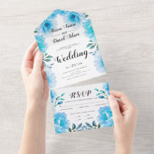 Aqua Blue Aqua Blume Hochzeit im Herbst