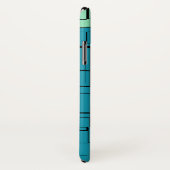 Aqua Blue Aquamarin Green Moderne Muster Case-Mate iPhone Hülle (Hinten/Rechts)