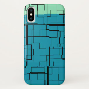 Aqua Blue Aquamarin Green Moderne Muster Case-Mate iPhone Hülle