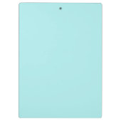 Aqua Blue Aquamarin Modern Script Monogram Name Klemmbrett (Rückseite)