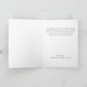 Aqua Blue auf dem Meer Hochzeit Dankeskarte (Innenseite)