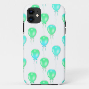 AQUA BLUE BALLOONS IPHONE-FALL iPhone 11 HÜLLE