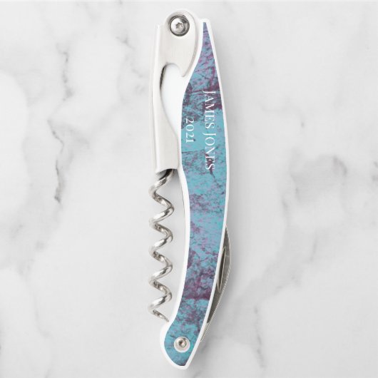 Aqua Blue Beach Party Corkschraube Kellnermesser (Vorderseite)