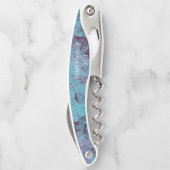 Aqua Blue Beach Party Corkschraube Kellnermesser (Rückseite)