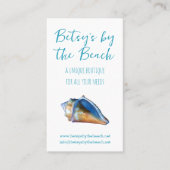 Aqua Blue Beach Themed Visitenkarte (Vorderseite)
