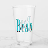 Aqua Blue Beau Name Logo, Glas (Vorderseite)