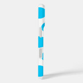 Aqua Blue Big Dots Case-Mate iPhone Hülle (Rückseite / Rechts)