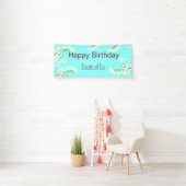 Aqua Blue Birthday Banner (Insitu)