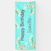Aqua Blue Birthday Banner (Vertikal)