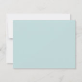 Aqua Blue Bunting Wir gehen zur Kapelle UAWG RSVP Karte (Rückseite)