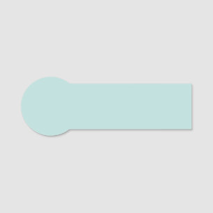 Aqua Blue Classic 3,75" x 1,25" geformtes Namenssc Namensschild