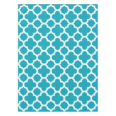 Aqua Blue Classic Quatrefolie Tischdecke (Vorderseite)