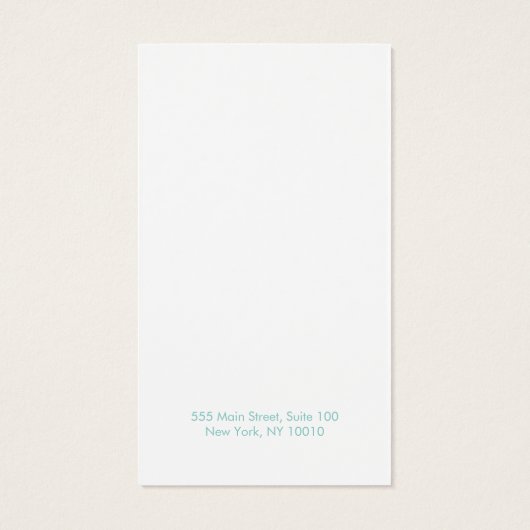 Aqua Blue Coastal Ocean Wave (Rückseite)