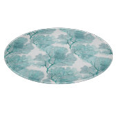 Aqua Blue Coral Sea Fans Schneidebrett (Ecke)