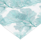 Aqua Blue Coral Sea Fans Tablecloth Tischdecke (Schrägansicht)